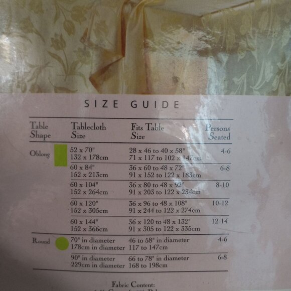 Spring Tulips Damask Tablecloth 60" X 120" Oblong Pink Seats 10-12 NEW Vintage - Picture 8 of 9